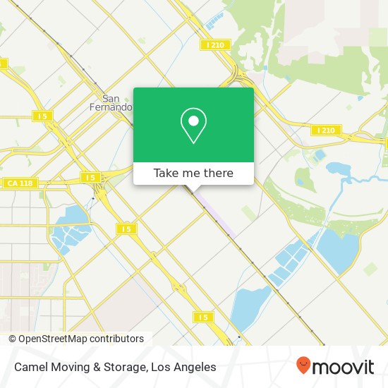 Mapa de Camel Moving & Storage