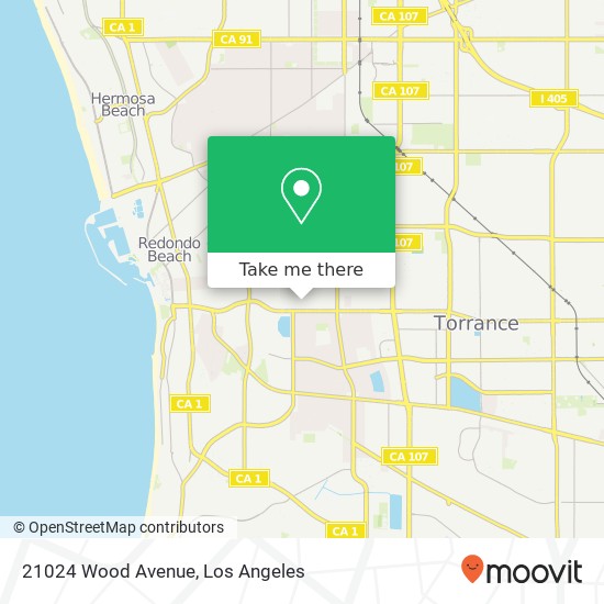 21024 Wood Avenue map