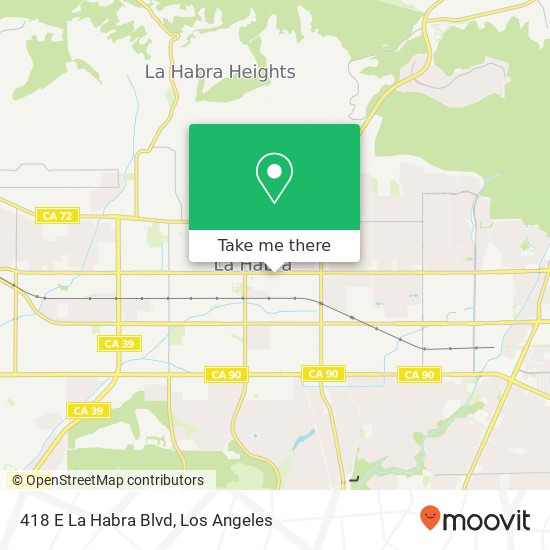 418 E La Habra Blvd map