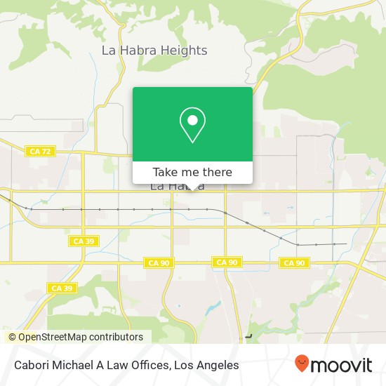 Cabori Michael A Law Offices map