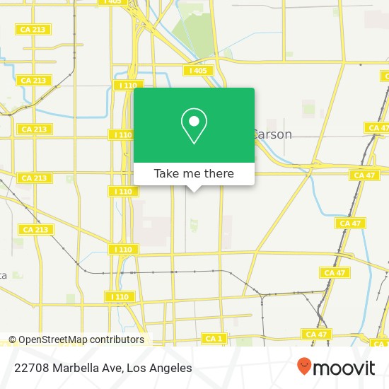 22708 Marbella Ave map