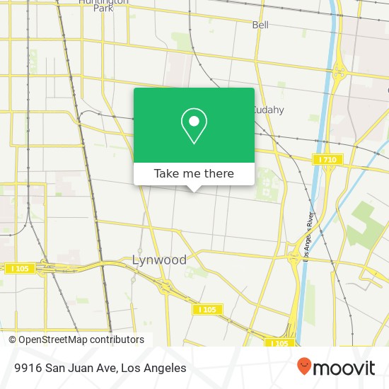 9916 San Juan Ave map