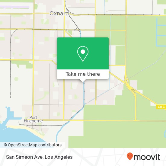 Mapa de San Simeon Ave