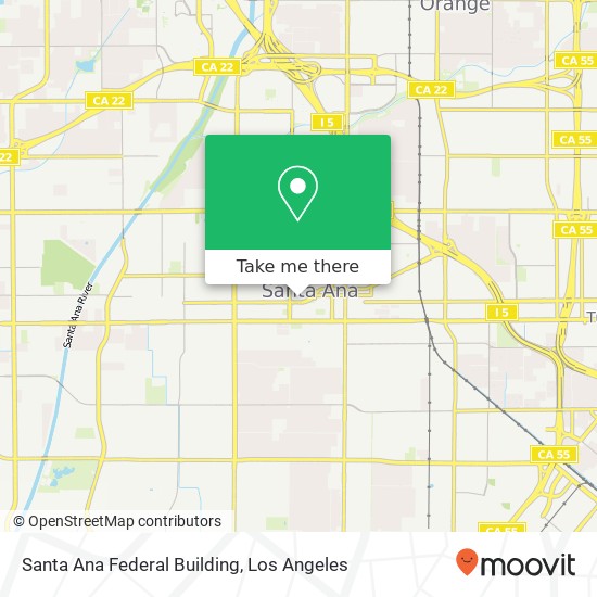 Santa Ana Federal Building map