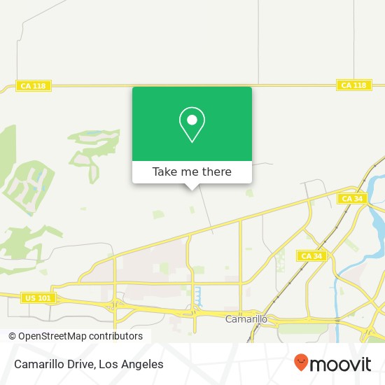 Camarillo Drive map