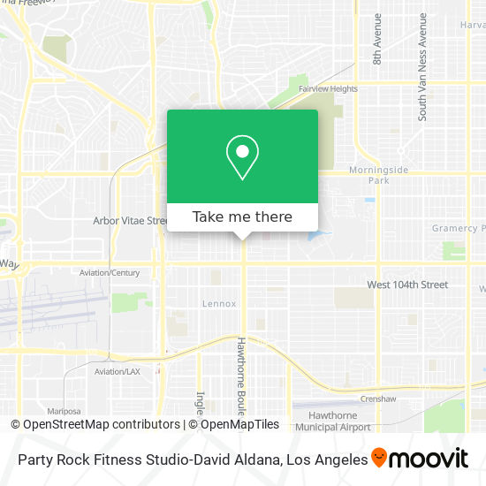 Mapa de Party Rock Fitness Studio-David Aldana