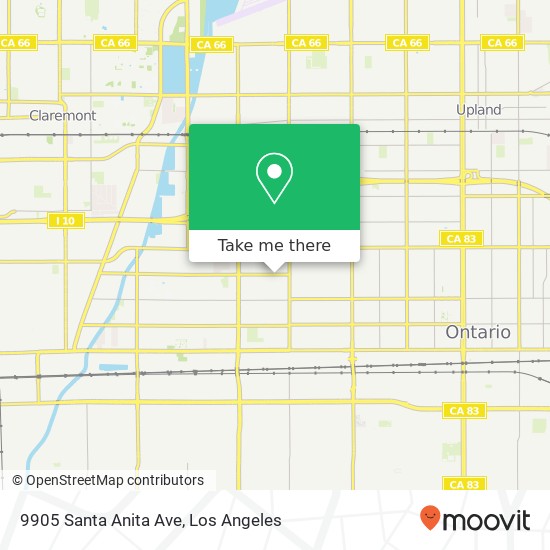 Mapa de 9905 Santa Anita Ave