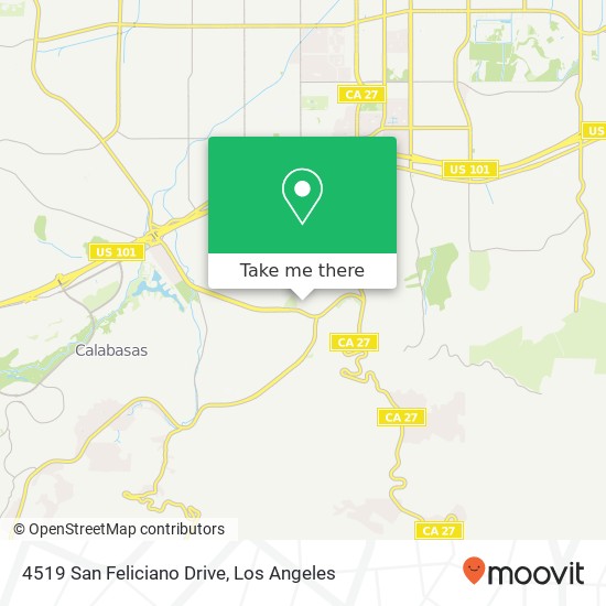 4519 San Feliciano Drive map