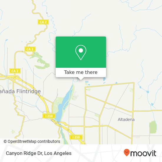 Mapa de Canyon Ridge Dr