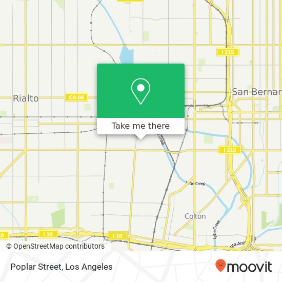 Poplar Street map