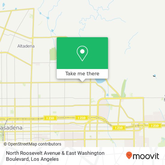 North Roosevelt Avenue & East Washington Boulevard map