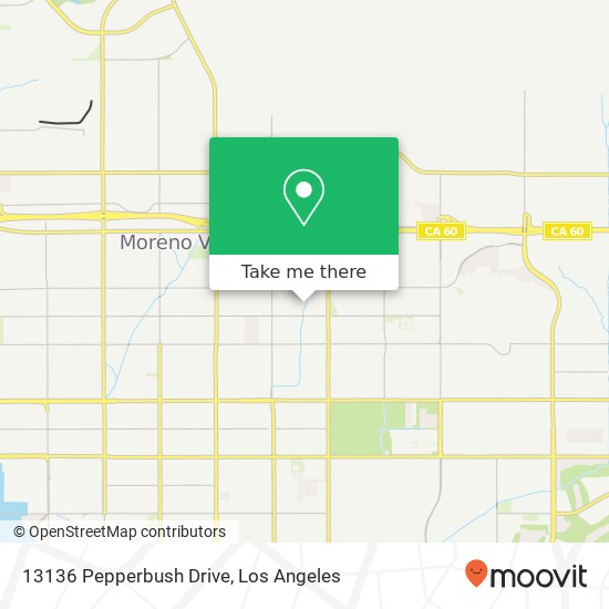 13136 Pepperbush Drive map