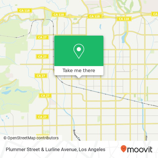 Plummer Street & Lurline Avenue map