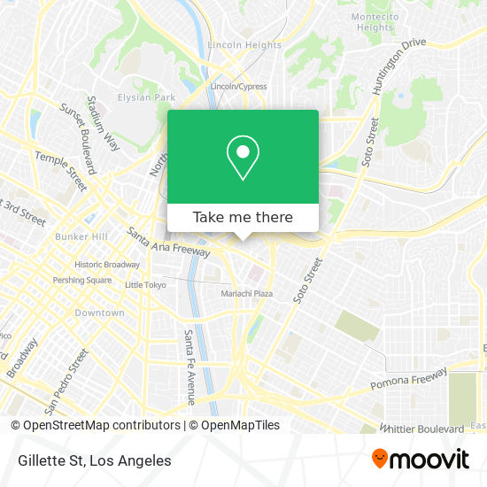 Mapa de Gillette St