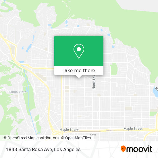 Mapa de 1843 Santa Rosa Ave