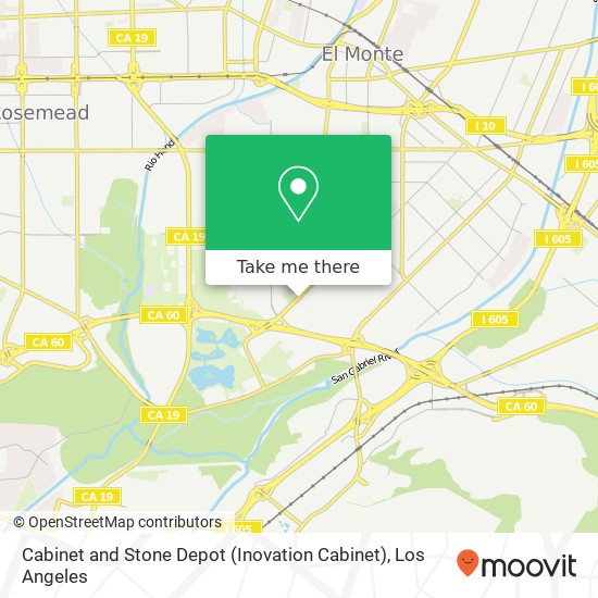 Cabinet and Stone Depot (Inovation Cabinet) map