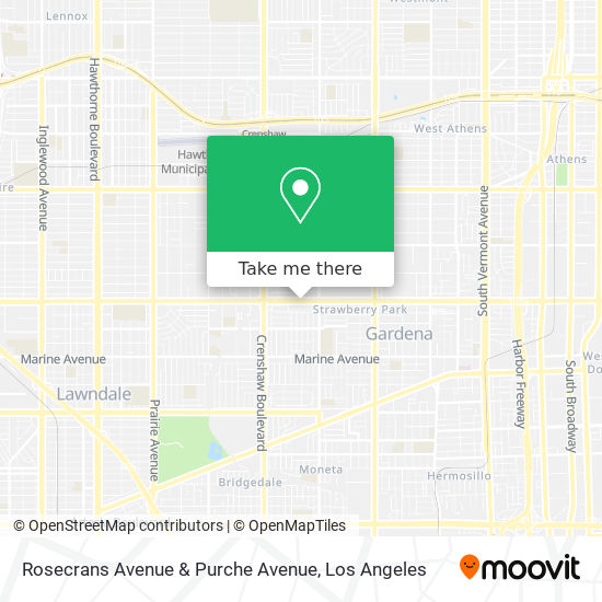 Rosecrans Avenue & Purche Avenue map