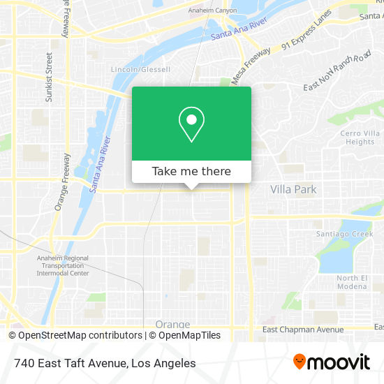 740 East Taft Avenue map