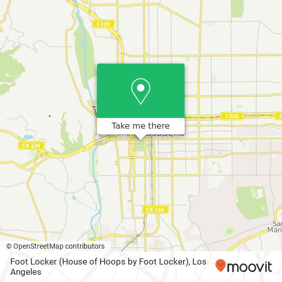 Foot Locker (House of Hoops by Foot Locker) map