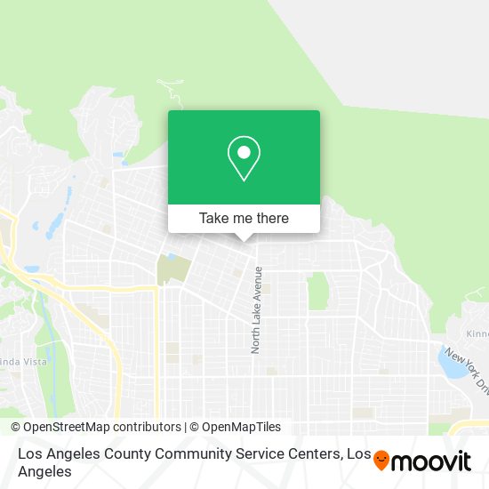 Los Angeles County Community Service Centers map