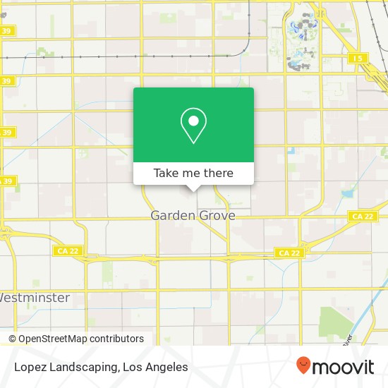 Lopez Landscaping map