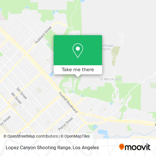Mapa de Lopez Canyon Shooting Range