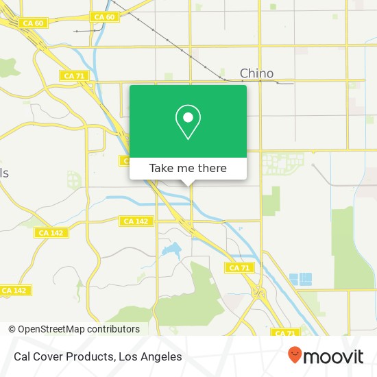 Cal Cover Products map