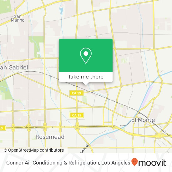 Connor Air Conditioning & Refrigeration map