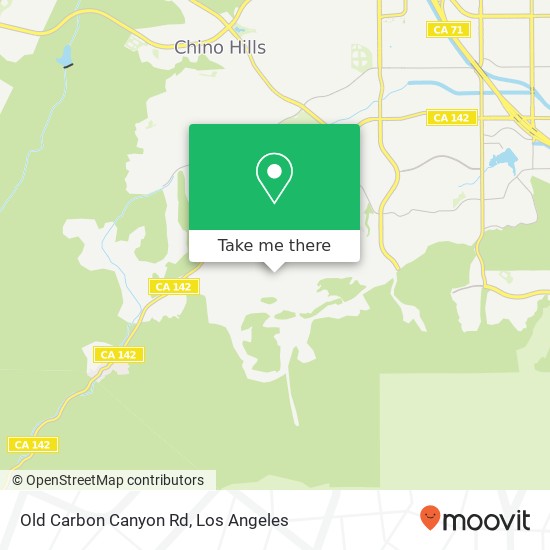 Old Carbon Canyon Rd map