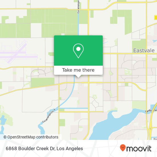 Mapa de 6868 Boulder Creek Dr