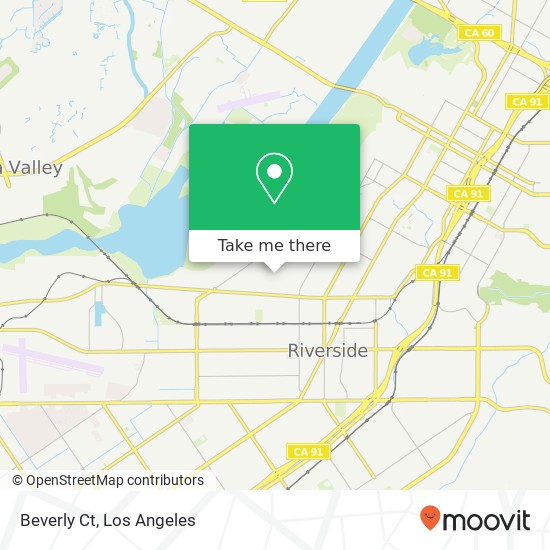 Beverly Ct map