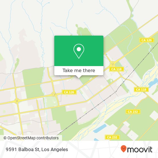 Mapa de 9591 Balboa St