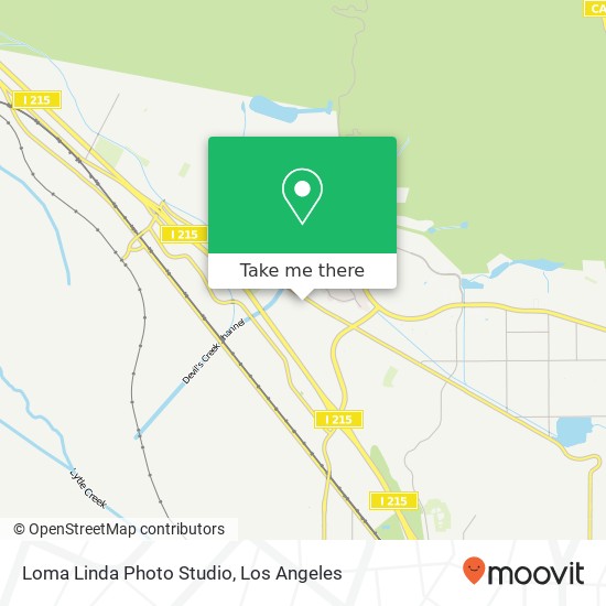 Loma Linda Photo Studio map