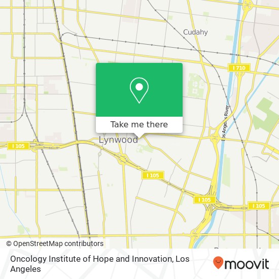 Oncology Institute of Hope and Innovation map