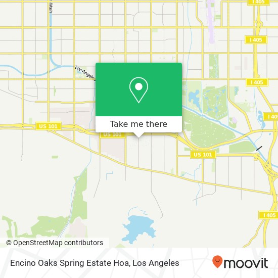 Encino Oaks Spring Estate Hoa map