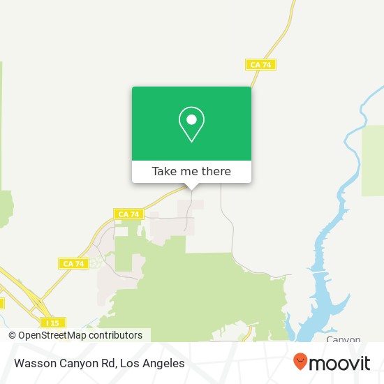 Wasson Canyon Rd map