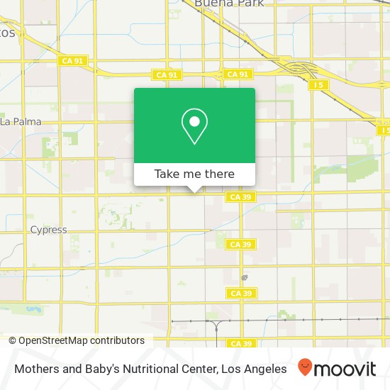 Mapa de Mothers and Baby's Nutritional Center