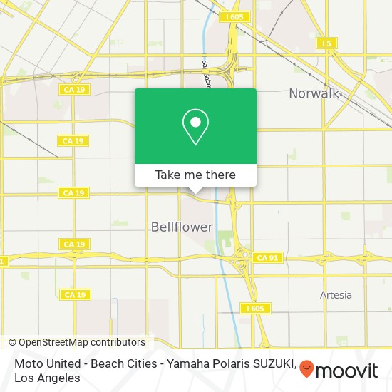 Moto United - Beach Cities - Yamaha Polaris SUZUKI map