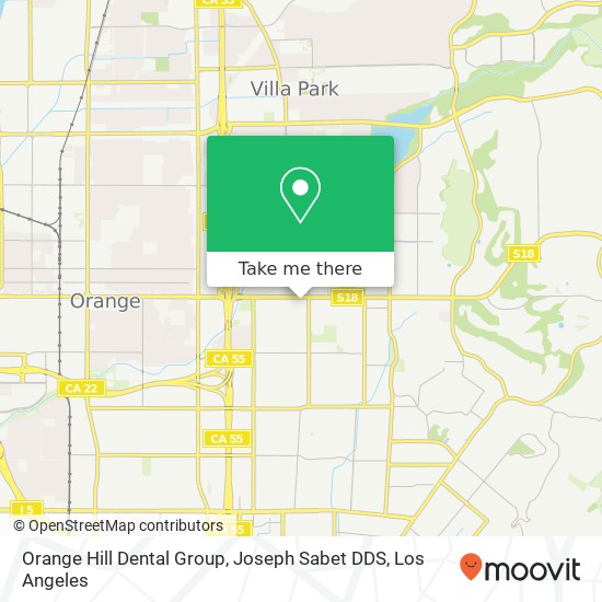 Orange Hill Dental Group, Joseph Sabet DDS map