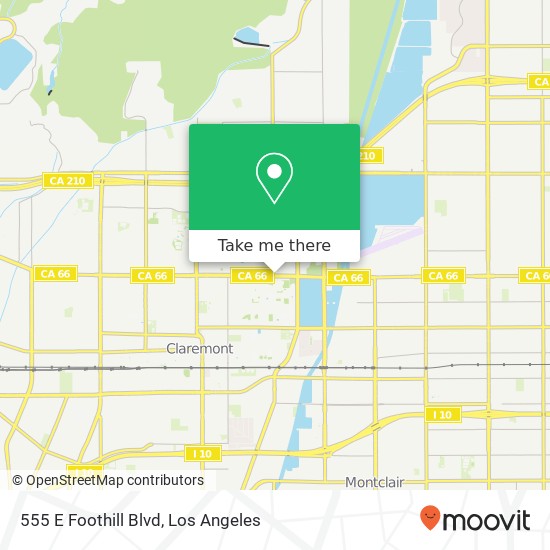 555 E Foothill Blvd map