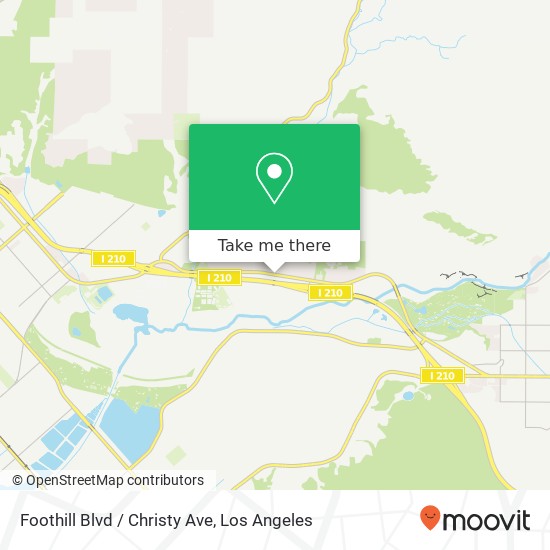 Mapa de Foothill Blvd / Christy Ave