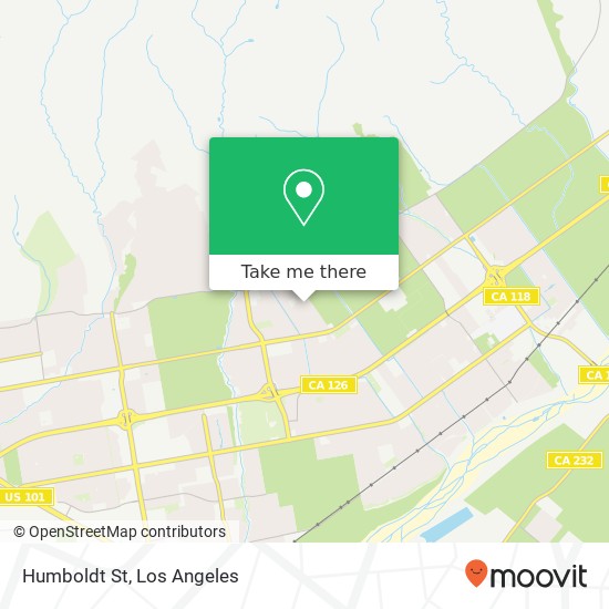 Humboldt St map