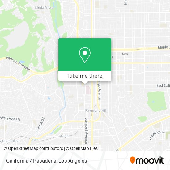California / Pasadena map