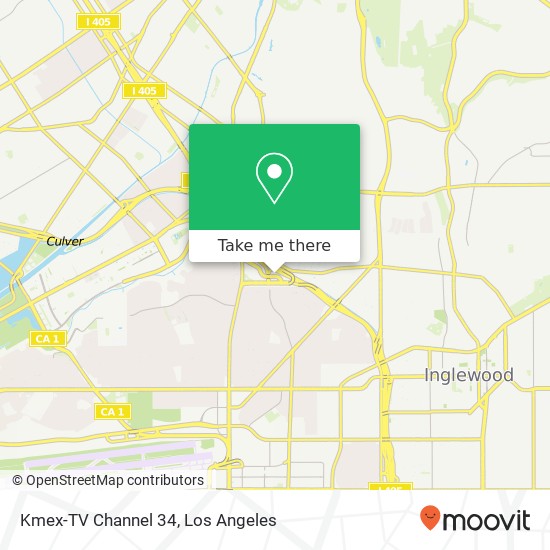 Kmex-TV Channel 34 map