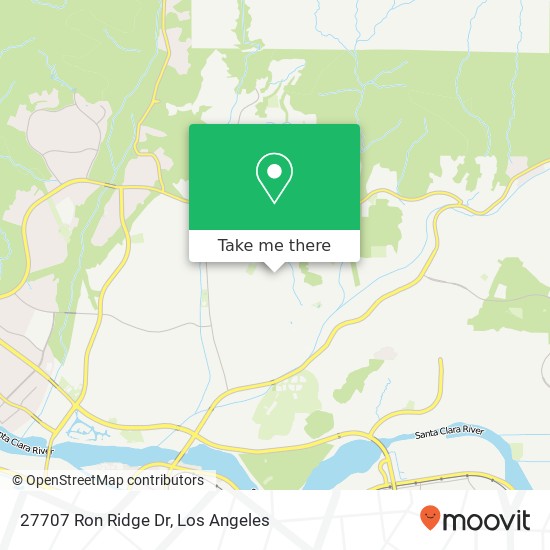 Mapa de 27707 Ron Ridge Dr