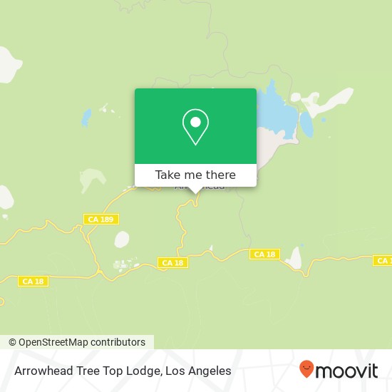 Arrowhead Tree Top Lodge map