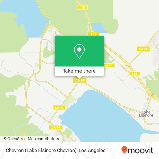 Chevron (Lake Elsinore Chevron) map