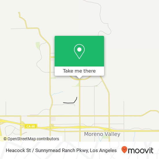 Heacock St / Sunnymead Ranch Pkwy map