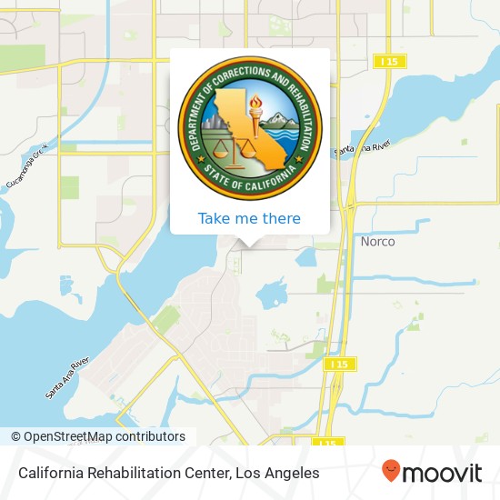 California Rehabilitation Center map