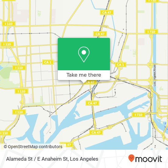 Alameda St / E Anaheim St map